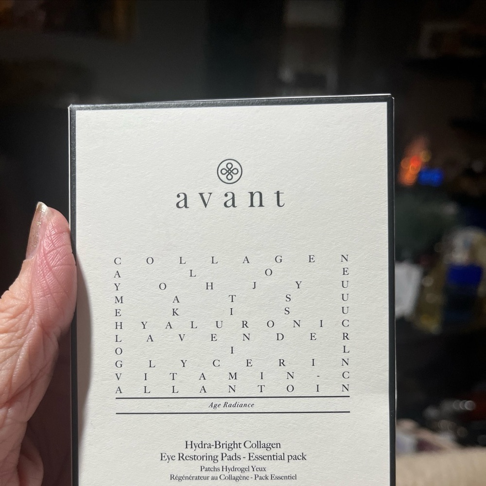 Avant Hydra Bright Collagen Eye Restoring Pads Eye Mask 3 Pairs Hyaluronic Acid